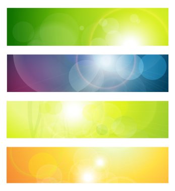 Banners, headers clipart