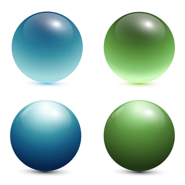 3D стеклянные сферы — стоковый вектор