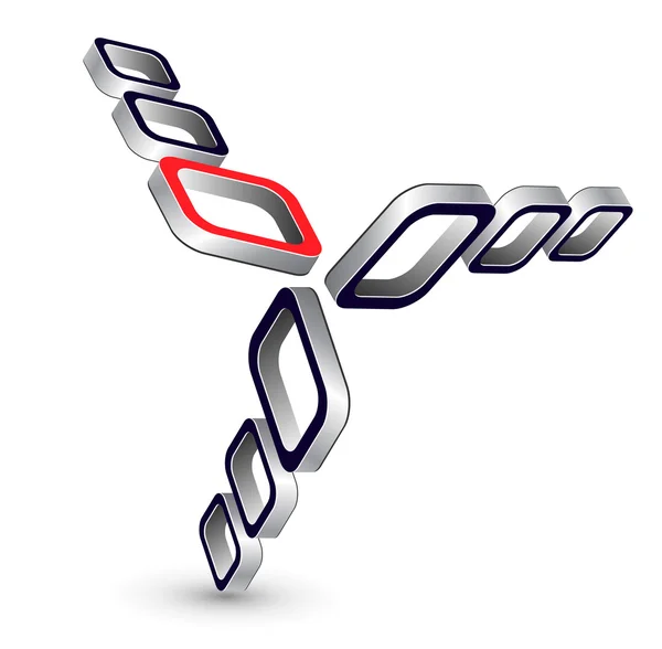 Logo cubi 3d — Vettoriale Stock