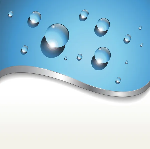 Abstrakcyjne tło z kroplami wody — Wektor stockowy