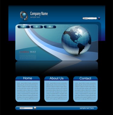 Website template clipart