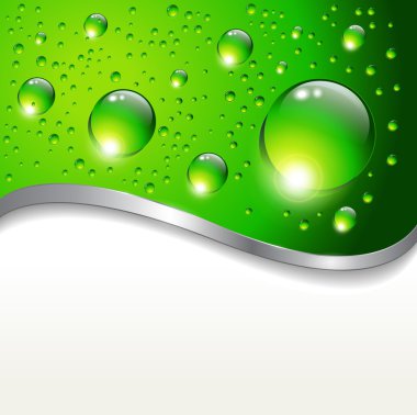 Abstract background with water drops clipart