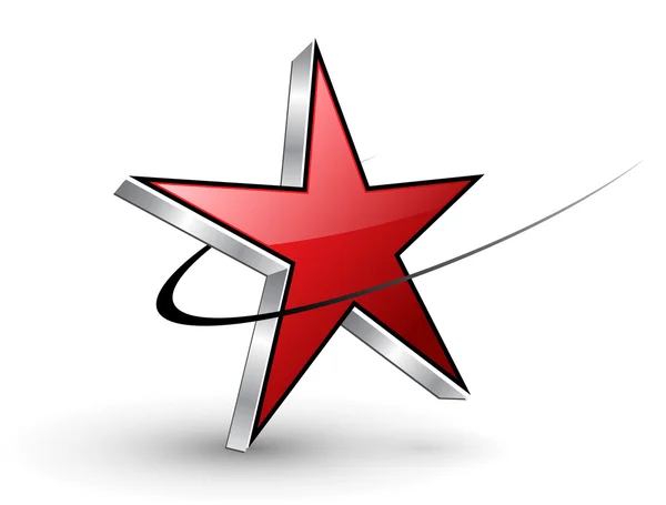 Logo rode ster — Stockvector