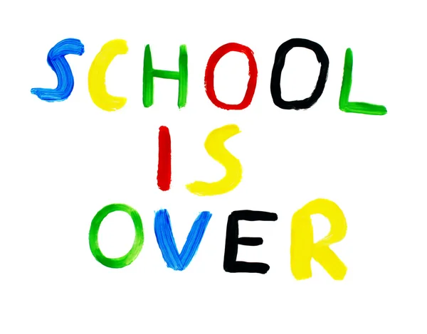 A escola acabou. — Fotografia de Stock