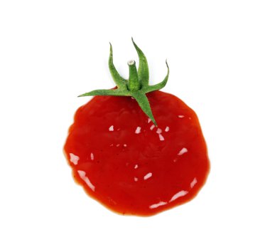 Ketchup drop concept clipart