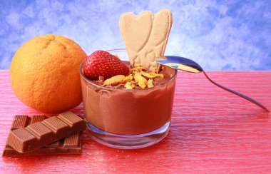 Mousse au chocolat clipart