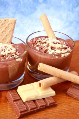 Mousse au chocolat clipart