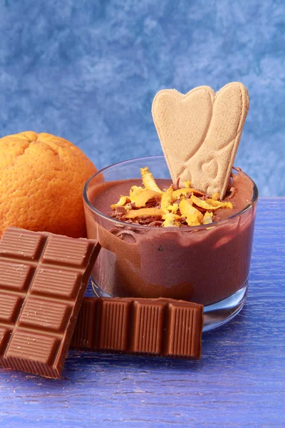 Mousse au chocolat — Stockfoto