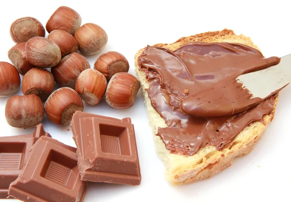 Schokoladenfrühstück — Stockfoto
