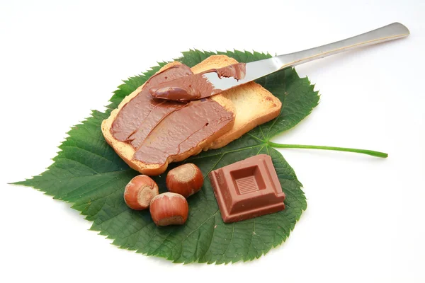 Schokoladenfrühstück — Stockfoto