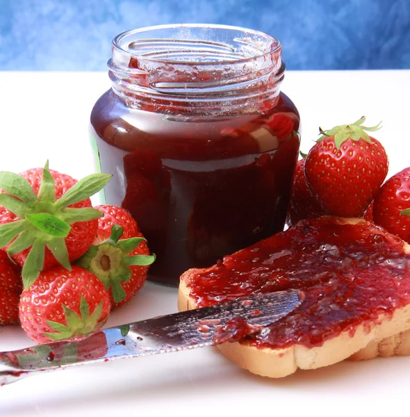 Strawberries jam — Stock Photo, Image