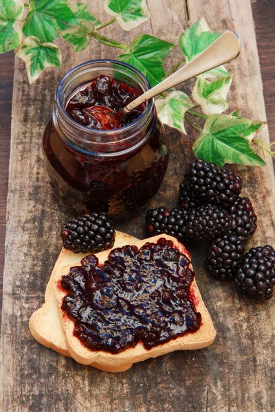 Blackberries jam — Stock Photo, Image