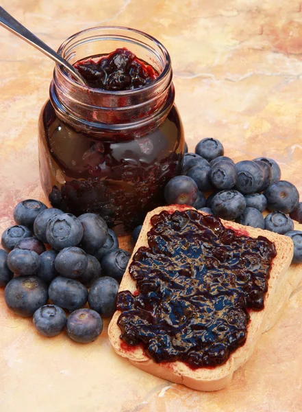 Blueberries jam — Stock Photo, Image
