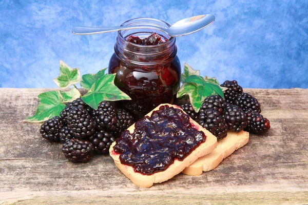 Selai blackberry — Stok Foto