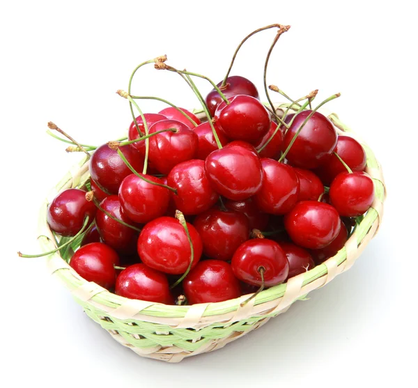 Basket of cherry — Stock Photo, Image