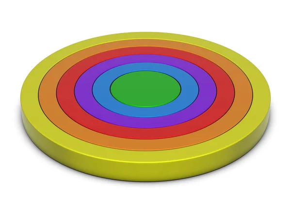 Ringar diagram multicolor — Stockfoto