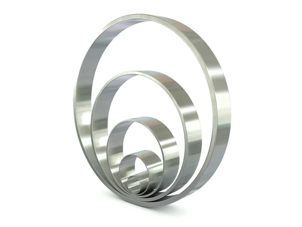 Chrome rings — Stock Photo, Image