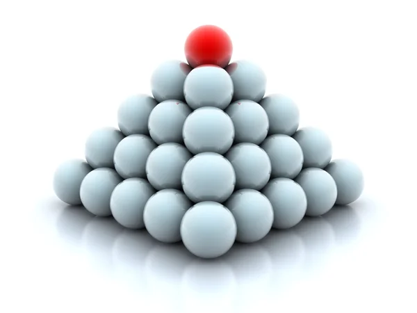 Piramide van ballen — Stockfoto