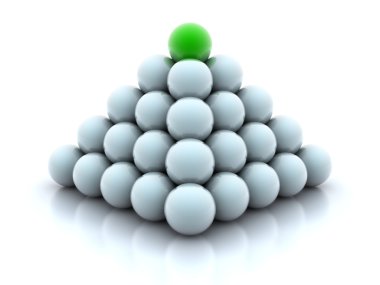 Pyramid from balls clipart