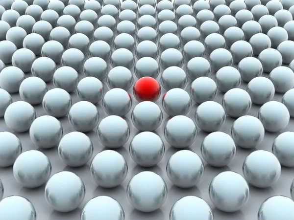 Kırmızı ve beyaz top — Stok fotoğraf