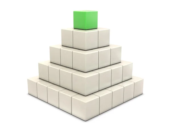 Pyramid from boxes — Stockfoto