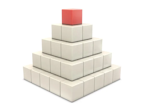Pyramid from boxes — Stockfoto