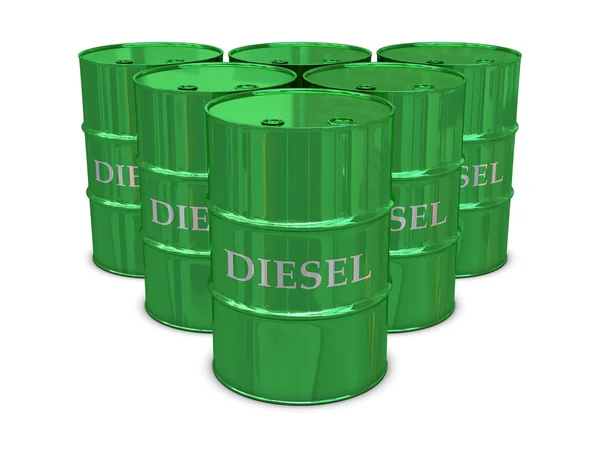 Diesel barrels — Stock Photo, Image