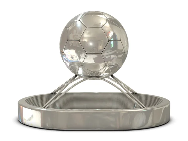 Stadyum ile gümüş kupa — Stok fotoğraf