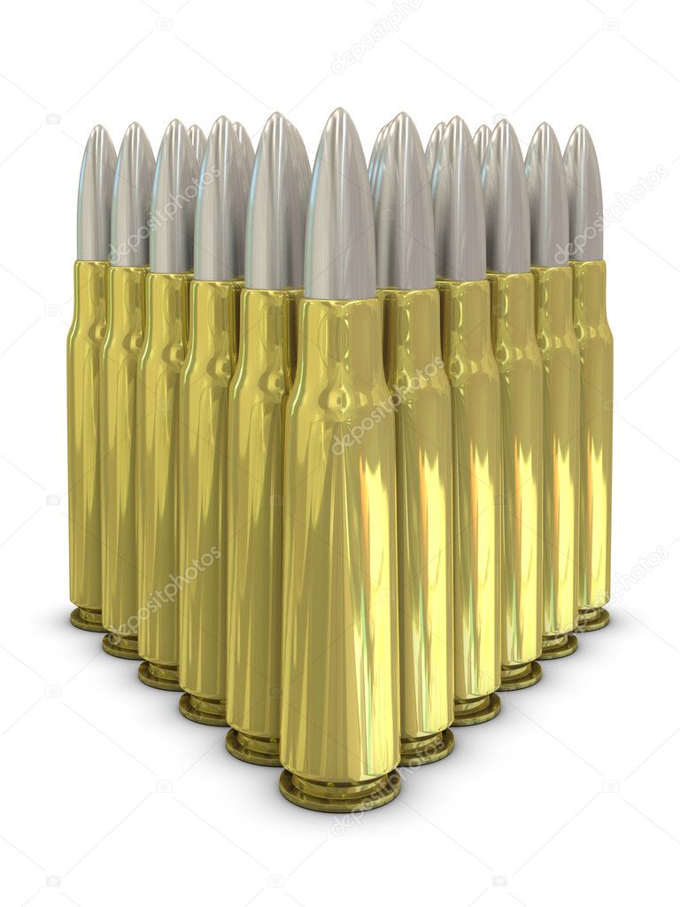 Rifle bullets in group