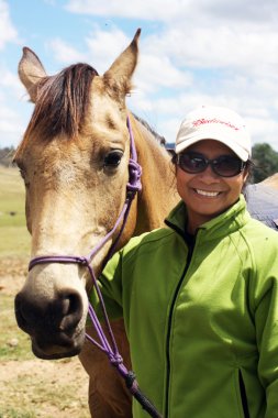 Female Riding Horse clipart