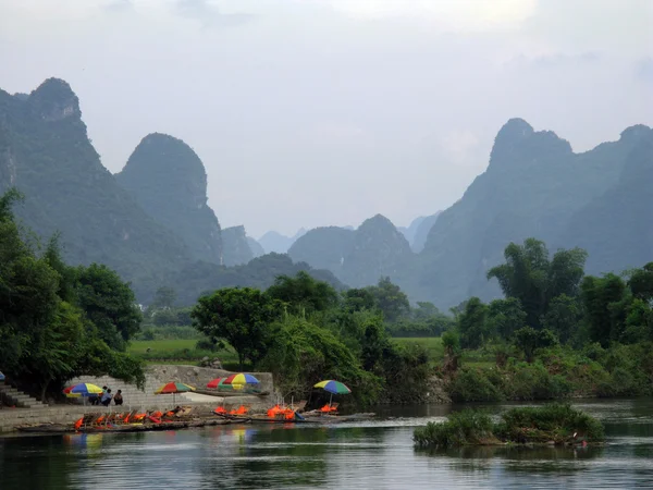 Río Li cerca de Yangshuo —  Fotos de Stock