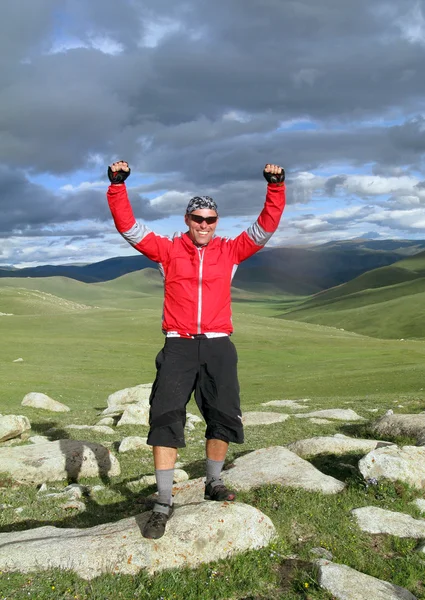 Berg Mountainbiken avontuur — Stockfoto
