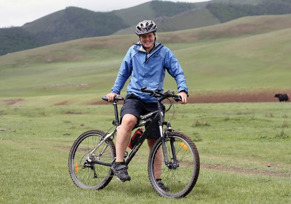 Dağ bisikleti macera — Stok fotoğraf