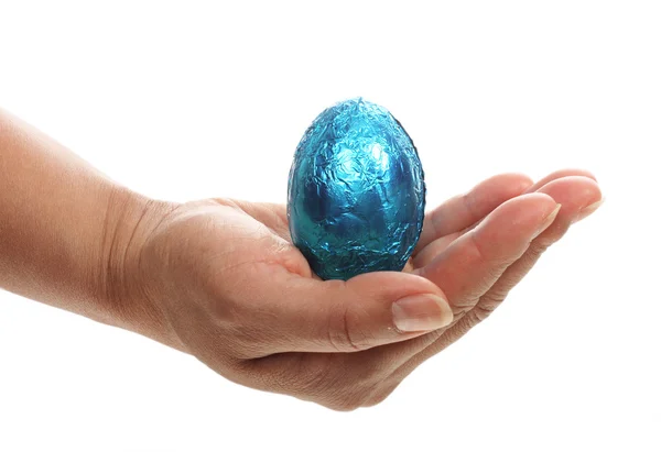 Blue Easter egg — Stock Photo, Image