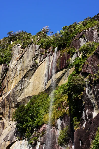 Cachoeira Milford Sound — Fotografia de Stock