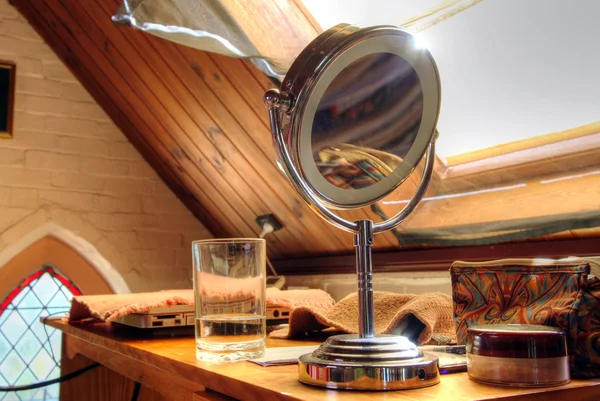 Makeup Mirror in a Study — Stock Photo, Image