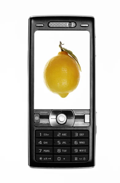 Mobiele citroen — Stockfoto