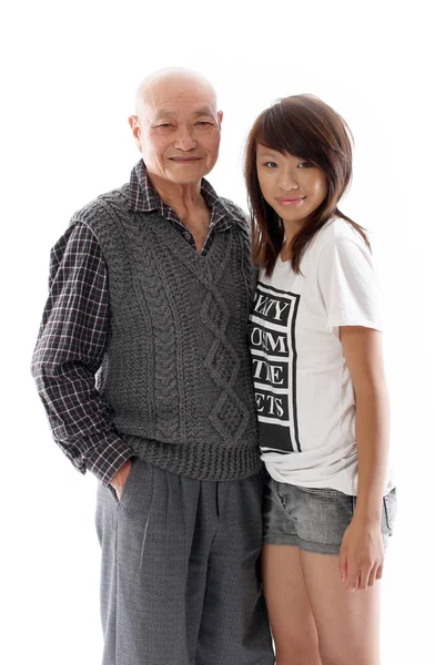 Abuelo con su nieta —  Fotos de Stock