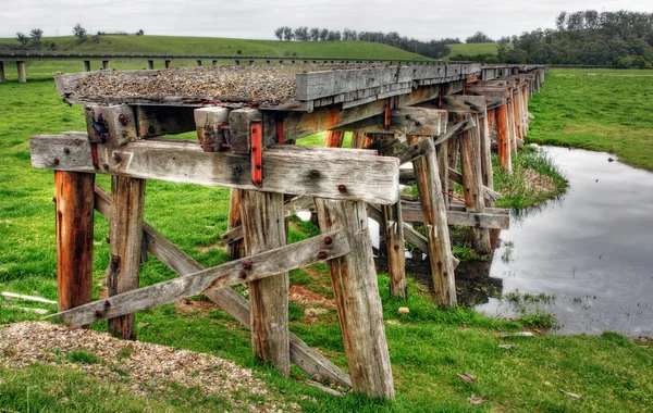 Vecchio ponte ferroviario — Foto Stock