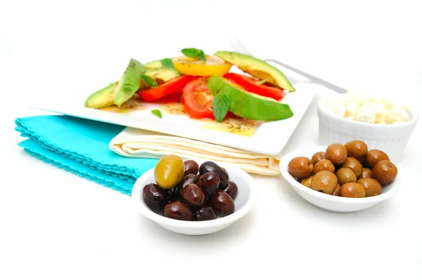 Olives And Avocado Salad — Stock Photo, Image