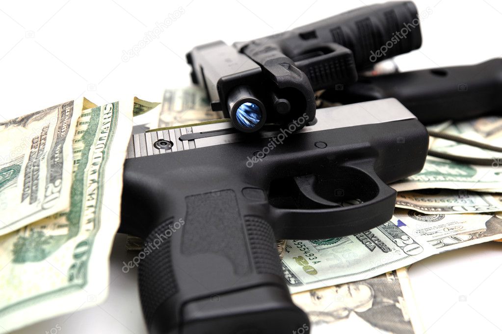 Handguns And Cash