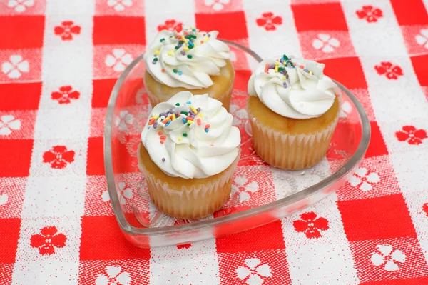 Cupcake com polvilhas — Fotografia de Stock
