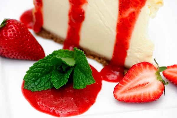 Strawberry Cheesecake Stockafbeelding