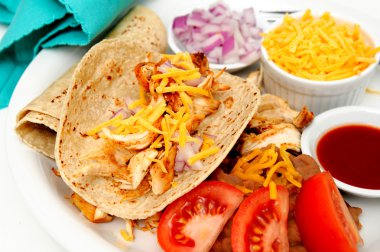 Spicy Chicken Tacos clipart