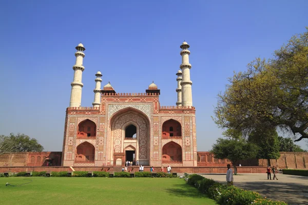 O túmulo de Akbar, o Grande — Fotografia de Stock