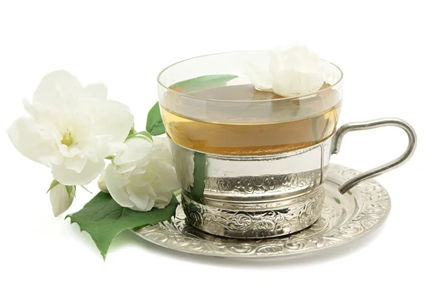 Grönt te med Jasmine — Stockfoto