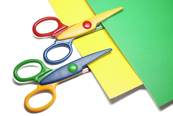Scissors and paper — Stock Photo, Image