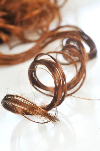 Closeup kudrnaté vlasy — Stock fotografie