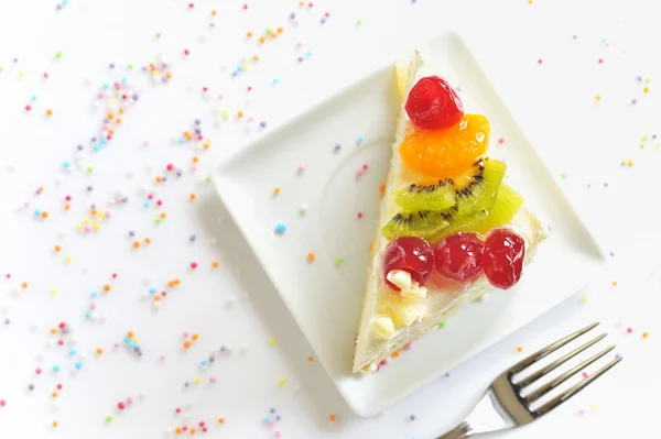 Piece of delicious cake — Stock Photo, Image