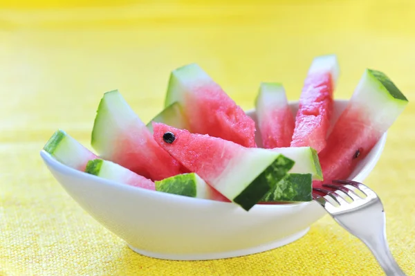 Färsk skivad vattenmelon — Stockfoto